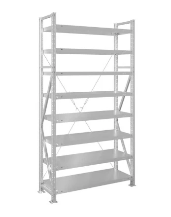 Стеллаж MS U 2500x700x400 8 полок (200 кг, металл) купить в Североморске