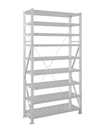 Стеллаж MS U 2500x1000x800 9 полок (350 кг, перф) купить в Североморске