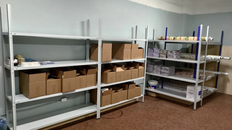 Стеллаж металлический Титан МС-500 2000х1500х400 4 полки купить в Североморске Стеллаж металлический Титан МС-500 2000х1500х400 4 полки купить в Североморске