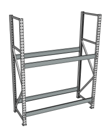 Стеллаж грузовой СГР 3000x1500x500 2 полки (без настила) Стеллаж грузовой СГР 3000x1500x500 2 полки (без настила)