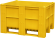 BoxPallet 1200х1000х740 мм сплошной желтый купить в Североморске