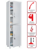 Медицинский шкаф HILFE МД 1 1657/SS купить в Североморске