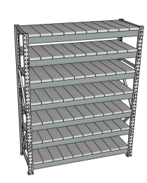 Стеллаж грузовой СГР 2000x1500x800 7 полок (металл) Стеллаж грузовой СГР 2000x1500x800 7 полок (металл)