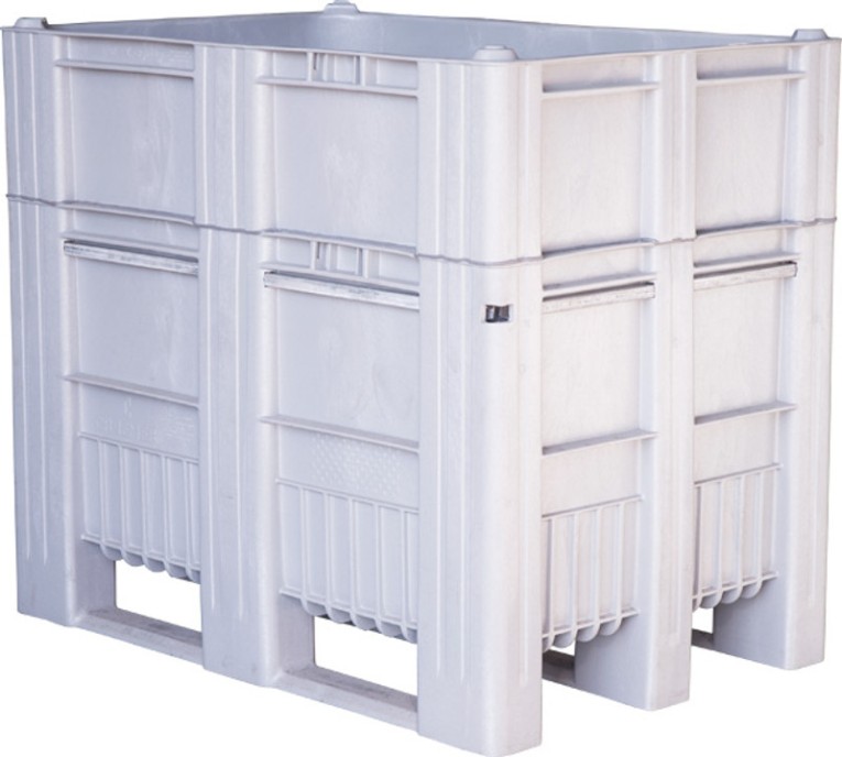 BoxPallet 1200х800х1035 сплошной, на полозьях серый купить в Североморске