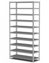 Стеллаж MS Standart 1600х700х600 10 полок Стеллаж MS Standart 1600х700х600 10 полок