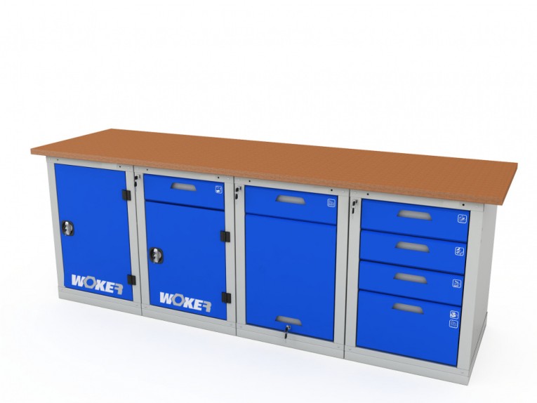 Верстак четырехтумбовый WOKER PRO 41224.2400 купить в Североморске