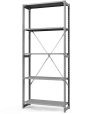 Стеллаж ТСУ 2500x1200x300 5 полок (150 кг, металл)