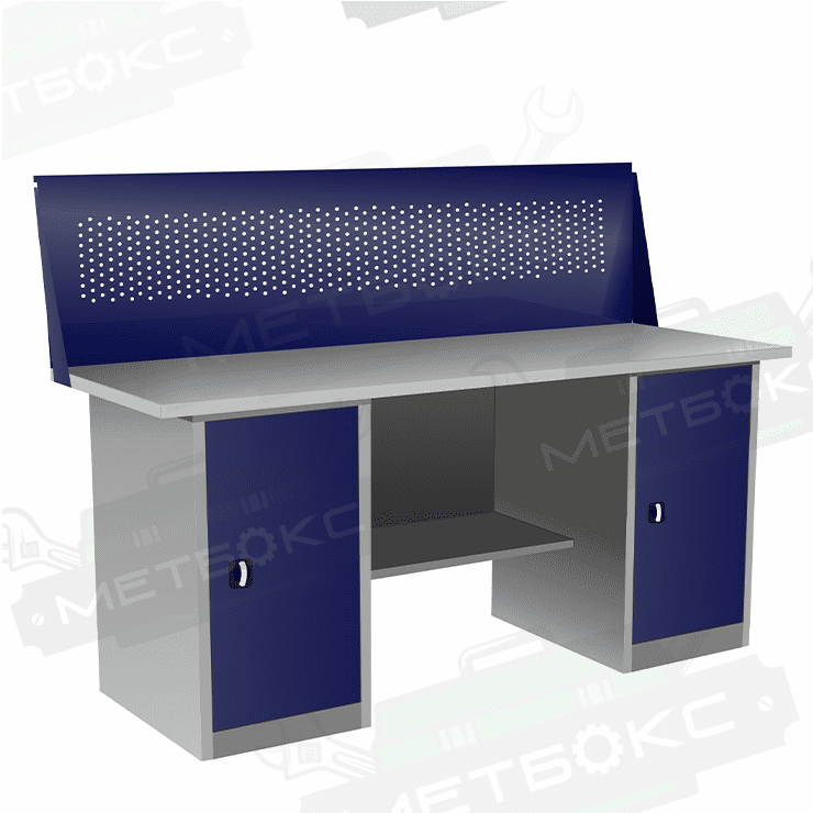 Верстак двухтумбовый ВП-5/1,9 с экраном купить в Североморске Верстак двухтумбовый ВП-5/1,9 с экраном купить в Североморске