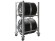 Стеллаж MS PRO 1350/781X606 передвижной для хранения до 4 шин купить в Североморске