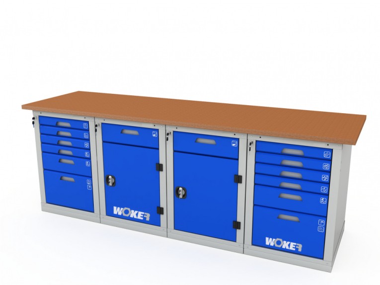 Верстак четырехтумбовый WOKER PRO 46226.2400 купить в Североморске