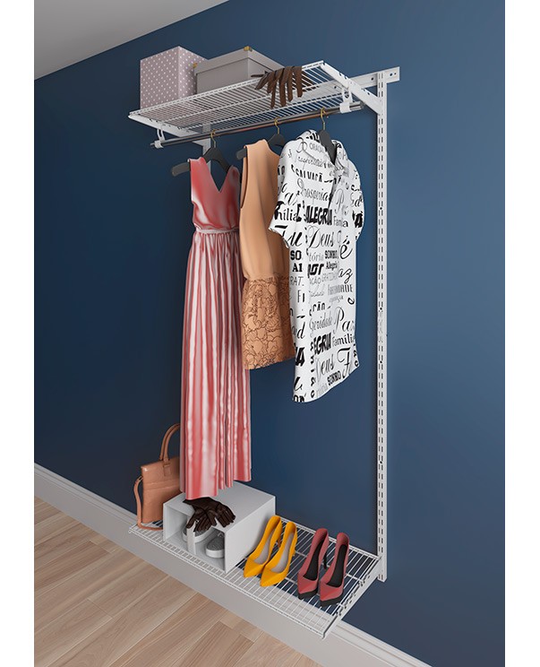 Гардеробная система Практик Home Basic G90 белая купить в Североморске Гардеробная система Практик Home Basic G90 белая купить в Североморске