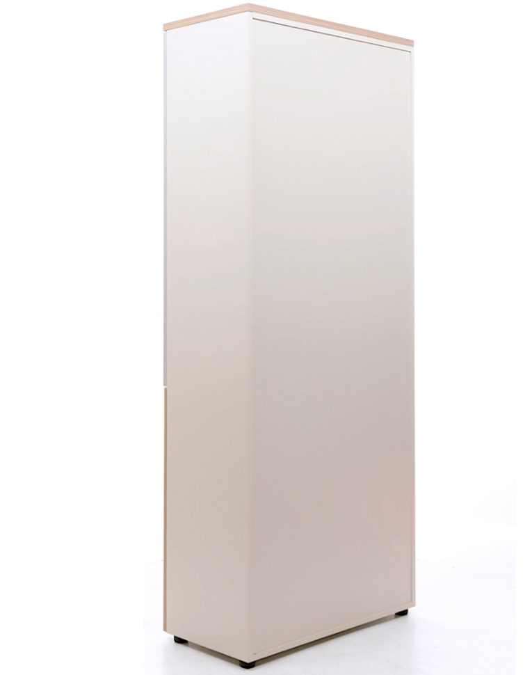 Шкаф NW 2080/2G со стеклом вяз натуральный/бежевый купить в Североморске