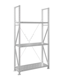 Стеллаж MS U 3000x700x500 3 полки (200 кг, перф) Стеллаж MS U 3000x700x500 3 полки (200 кг, перф)