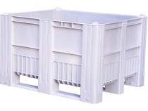 Контейнер 1200x1000x740 мм сплошной на полозьях серый Контейнер 1200x1000x740 мм сплошной на полозьях серый