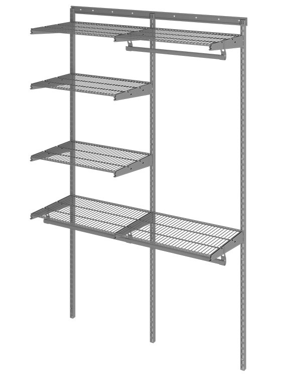 Гардеробная система Практик Home Optima G120 графит купить в Североморске Гардеробная система Практик Home Optima G120 графит купить в Североморске