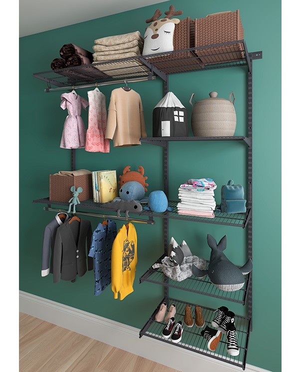 Гардеробная система Практик Home Optima G150 графит купить в Североморске Гардеробная система Практик Home Optima G150 графит купить в Североморске