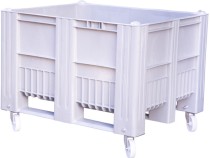 BoxPallet 1200x1000x900 мм сплошной на колесах серый BoxPallet 1200x1000x900 мм сплошной на колесах серый