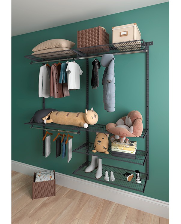 Гардеробная система Практик Home Optima G180 графит купить в Североморске Гардеробная система Практик Home Optima G180 графит купить в Североморске