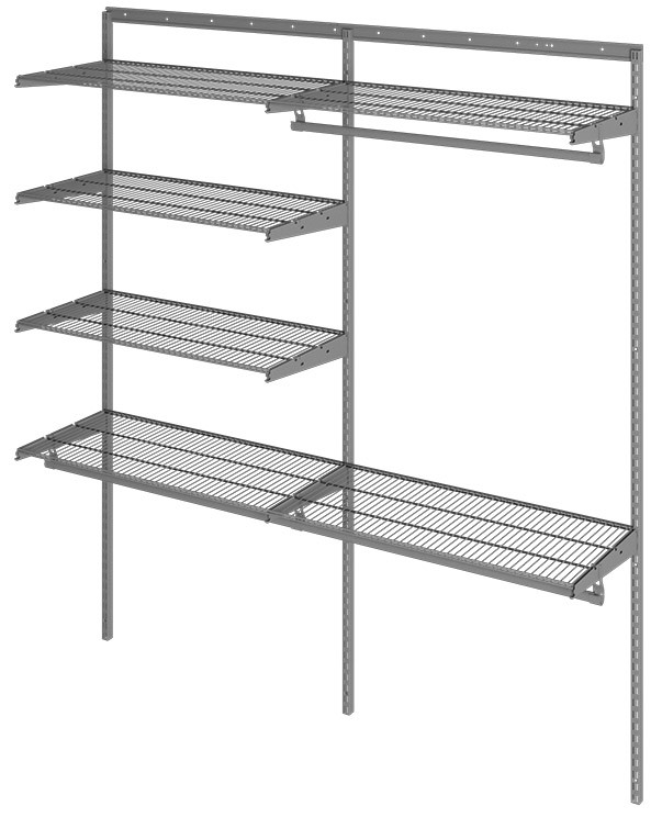 Гардеробная система Практик Home Optima G180 графит купить в Североморске Гардеробная система Практик Home Optima G180 графит купить в Североморске