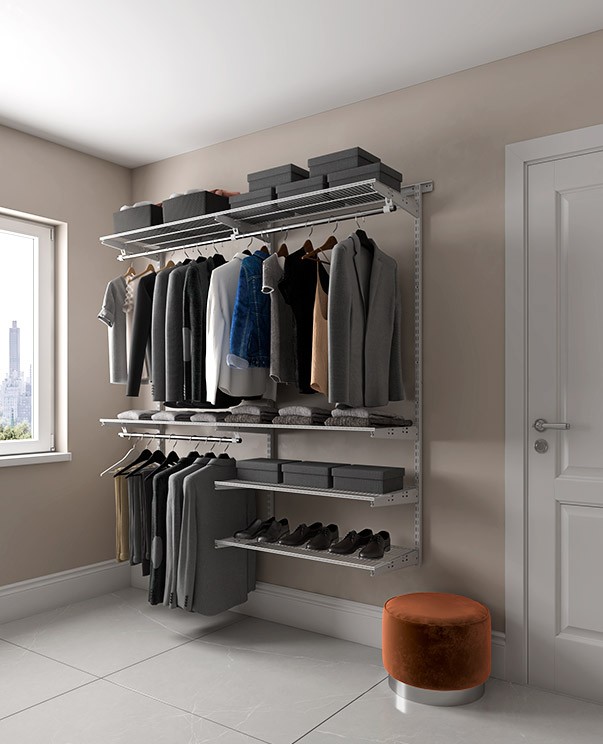 Гардеробная система Практик Home Optima G180 графит купить в Североморске Гардеробная система Практик Home Optima G180 графит купить в Североморске