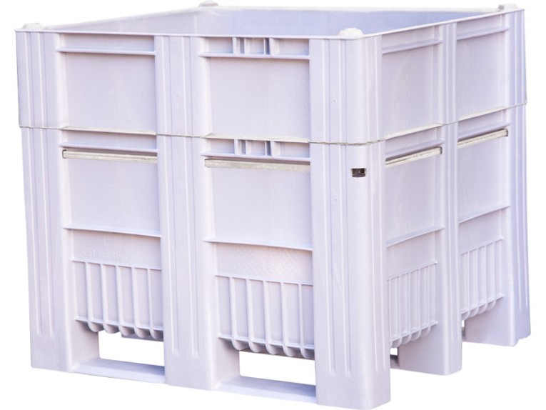 BoxPallet 1200x1000x1035 мм сплошной на полозьях серый купить в Североморске