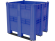 BoxPallet 1300х1150х1250 сплошной, на 3 полозьях синий купить в Североморске