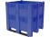 BoxPallet 1300х1150х1250 сплошной, на 3 полозьях синий купить в Североморске