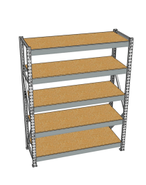 Стеллаж грузовой СГР 3000x2100x600 5 полок (ДСП) Стеллаж грузовой СГР 3000x2100x600 5 полок (ДСП)