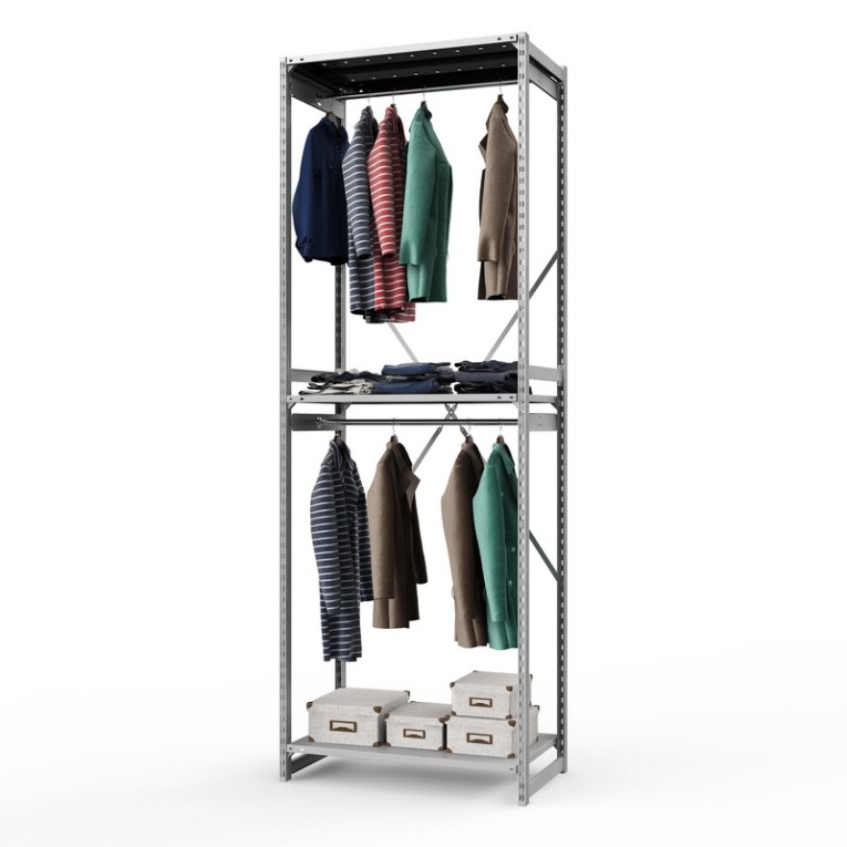 Стеллаж металлический ТСУ Универсал, 3000х1060х500 мм.Штанги: 2шт. Полки: металл перф. 3 шт. купить в Североморске