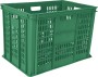 Ящик 600х400х410 перфорированный зеленый Ящик 600х400х410 перфорированный зеленый