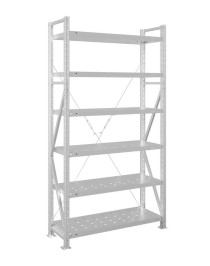 Стеллаж MS U 2500x1000x600 6 полок (200 кг, перф) Стеллаж MS U 2500x1000x600 6 полок (200 кг, перф)