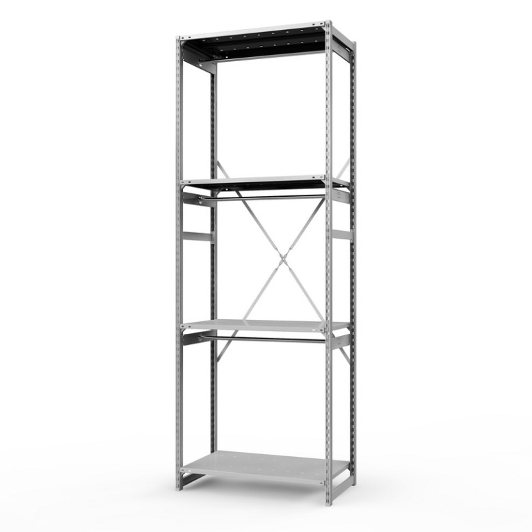 Стеллаж металлический ТСУ Универсал, 3000х1060х500 мм.Штанги: 3шт. Полки: металл усил. перф. 4 шт. купить в Североморске Стеллаж металлический ТСУ Универсал, 3000х1060х500 мм.Штанги: 3шт. Полки: металл усил. перф. 4 шт. купить в Североморске