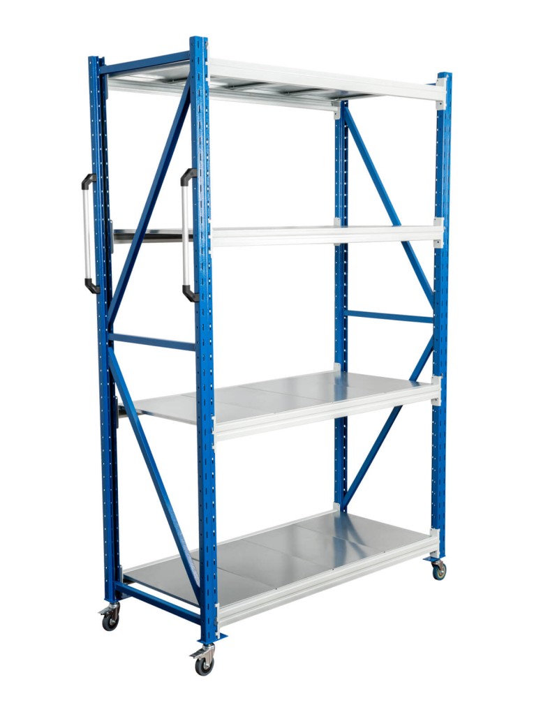 Стеллаж мобильный БиКом СТ-4 250x150x50 4 полки купить в Североморске Стеллаж мобильный БиКом СТ-4 250x150x50 4 полки купить в Североморске