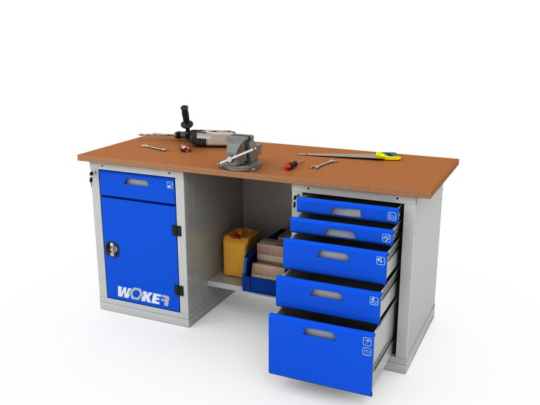 Верстак двухтумбовый WOKER PRO 2205.1800 купить в Североморске Верстак двухтумбовый WOKER PRO 2205.1800 купить в Североморске