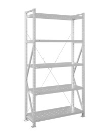 Стеллаж MS U 2000x1200x500 5 полок (400 кг, перф)