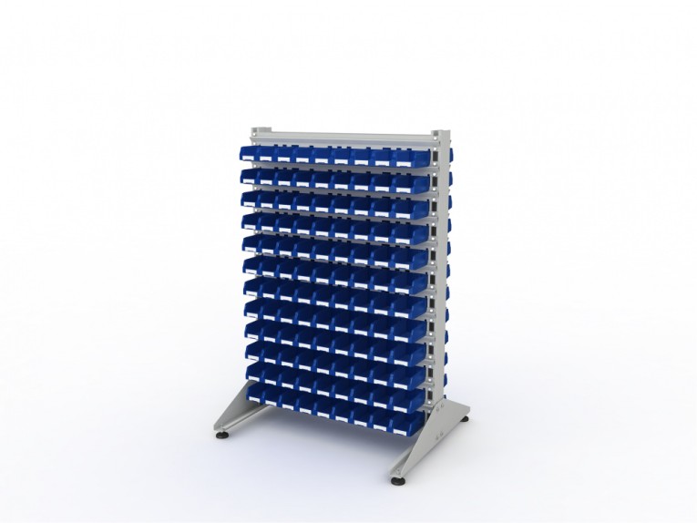 Стеллаж для пластиковых лотков SORTEX двухсторонний 1500x1000x800.01 купить в Североморске