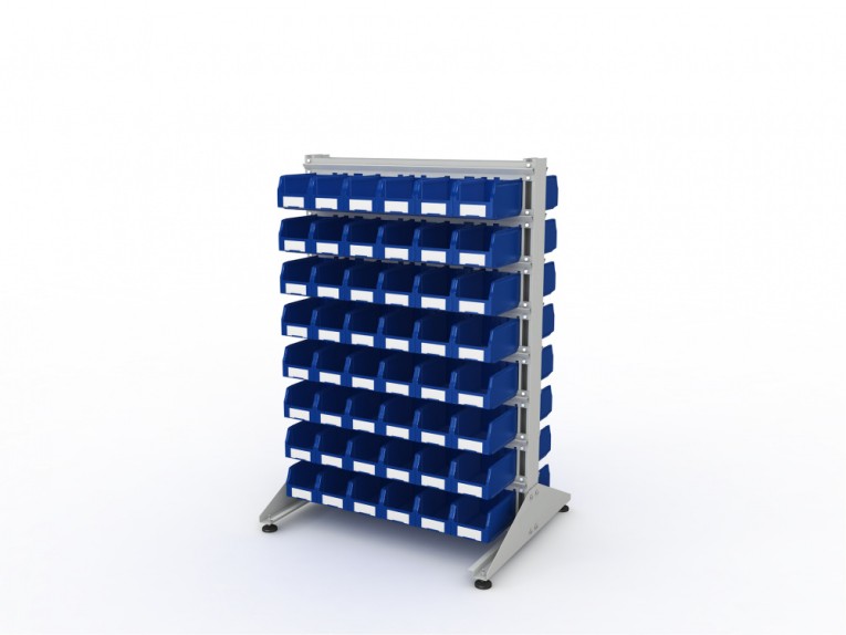 Стеллаж для пластиковых лотков SORTEX двухсторонний 1500x1000x800.02 купить в Североморске