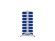 Стеллаж для пластиковых лотков SORTEX двухсторонний 1500x1000x800.02 купить в Североморске