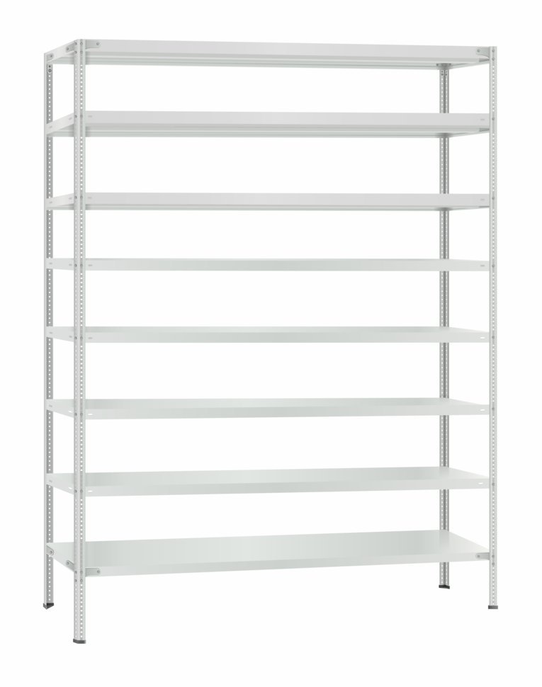 Стеллаж металлический Титан МС-500 2300х1500х500 8 полок купить в Североморске Стеллаж металлический Титан МС-500 2300х1500х500 8 полок купить в Североморске