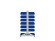 Стеллаж для пластиковых лотков SORTEX двухсторонний 1500x1000x800.03 купить в Североморске