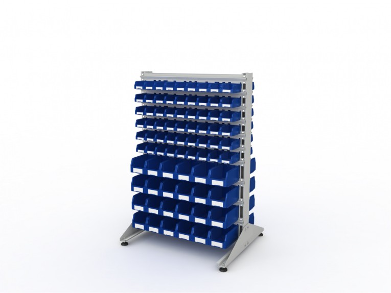 Стеллаж для пластиковых лотков SORTEX двухсторонний 1500x1000x800.04 купить в Североморске