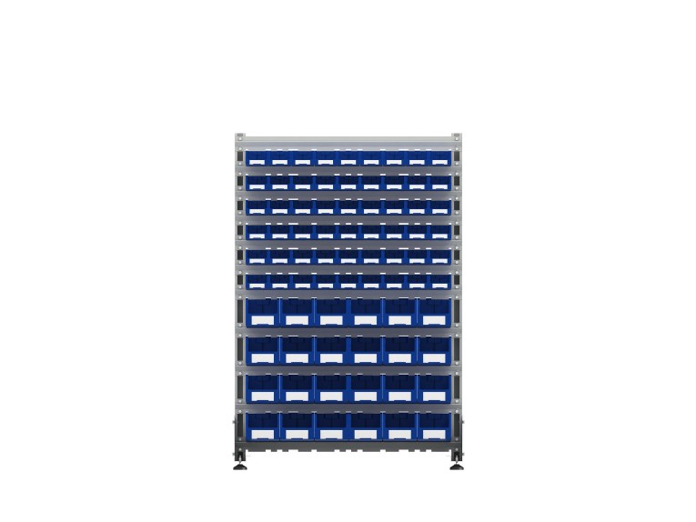 Стеллаж для пластиковых лотков SORTEX двухсторонний 1500x1000x800.04 купить в Североморске Стеллаж для пластиковых лотков SORTEX двухсторонний 1500x1000x800.04 купить в Североморске