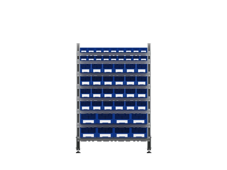 Стеллаж для пластиковых лотков SORTEX двухсторонний 1500x1000x800.06 купить в Североморске Стеллаж для пластиковых лотков SORTEX двухсторонний 1500x1000x800.06 купить в Североморске