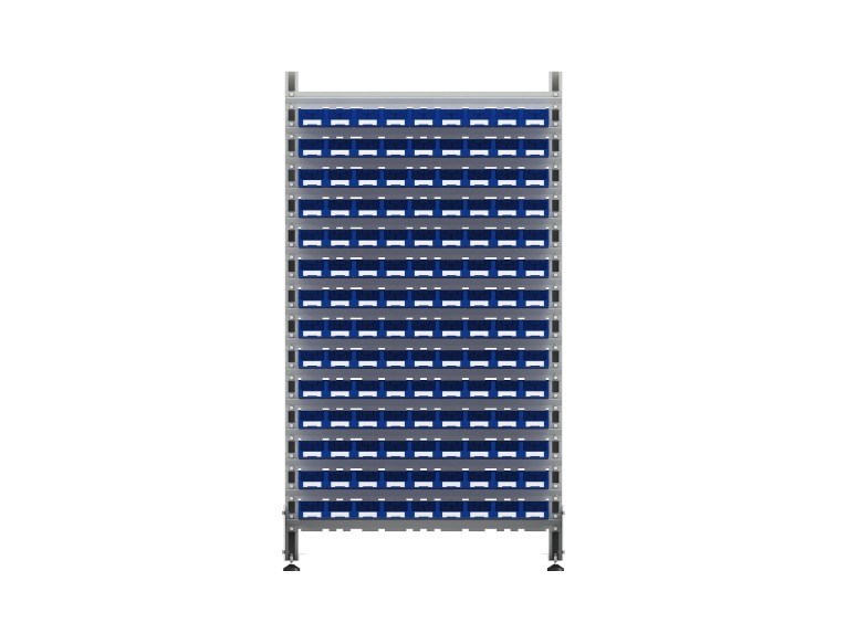 Стеллаж для пластиковых лотков SORTEX двухсторонний 1800x1000x800.01 купить в Североморске Стеллаж для пластиковых лотков SORTEX двухсторонний 1800x1000x800.01 купить в Североморске