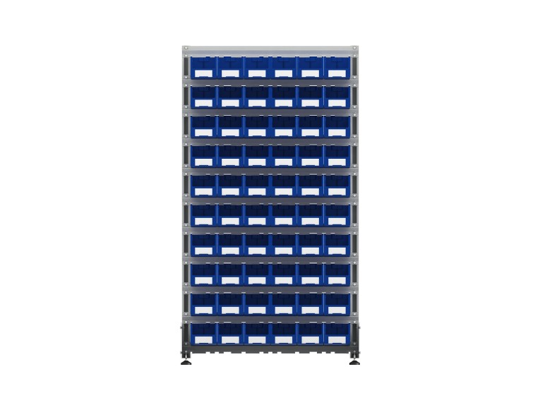 Стеллаж для пластиковых лотков SORTEX двухсторонний 1800x1000x800.02 купить в Североморске Стеллаж для пластиковых лотков SORTEX двухсторонний 1800x1000x800.02 купить в Североморске