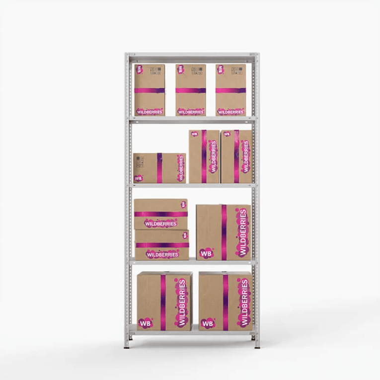 Стеллаж ПВЗ Wildberries 2000х1000х400 5 полок купить в Североморске Стеллаж ПВЗ Wildberries 2000х1000х400 5 полок купить в Североморске