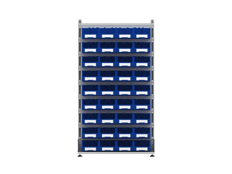 Стеллаж для пластиковых лотков SORTEX двухсторонний 1800x1000x800.03 купить в Североморске Стеллаж для пластиковых лотков SORTEX двухсторонний 1800x1000x800.03 купить в Североморске