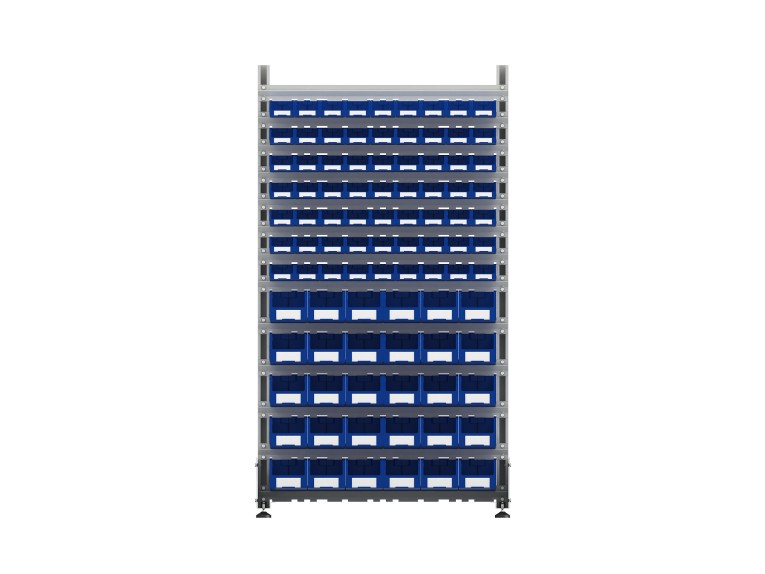 Стеллаж для пластиковых лотков SORTEX двухсторонний 1800x1000x800.04 купить в Североморске Стеллаж для пластиковых лотков SORTEX двухсторонний 1800x1000x800.04 купить в Североморске