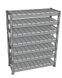 Стеллаж грузовой СГР 2500x900x800 7 полок (металл) Стеллаж грузовой СГР 2500x900x800 7 полок (металл)