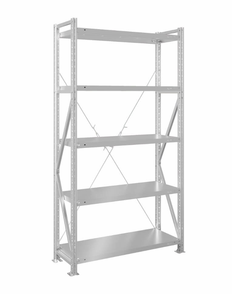 Стеллаж MS U 2500x1500x500 5 полок (150 кг, металл) купить в Североморске Стеллаж MS U 2500x1500x500 5 полок (150 кг, металл) купить в Североморске